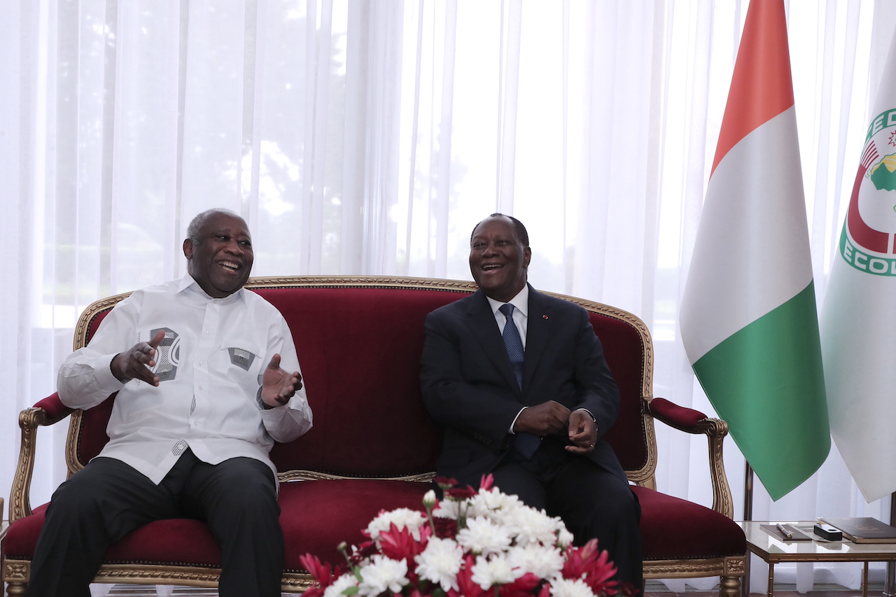 Côte d&rsquo;Ivoire : les anciens rivaux Laurent Gbagbo et Alassane Ouattara prônent la réconciliation