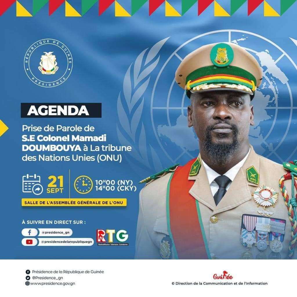 AG de l’ONU à New-York : le Colonel Doumbouya prendra la parole ce jeudi à 14H