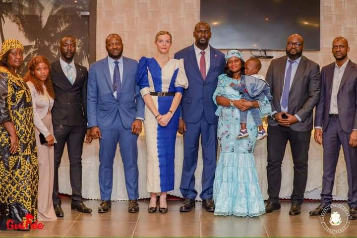 Palais Mohamed V : Doumbouya fête le nouvel an en compagnie du Cdt Aly Camara et Michel Lamah