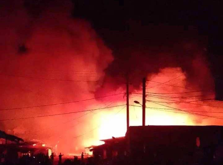 Kindia : la boucherie de la ville ravagée par un incendie ! 