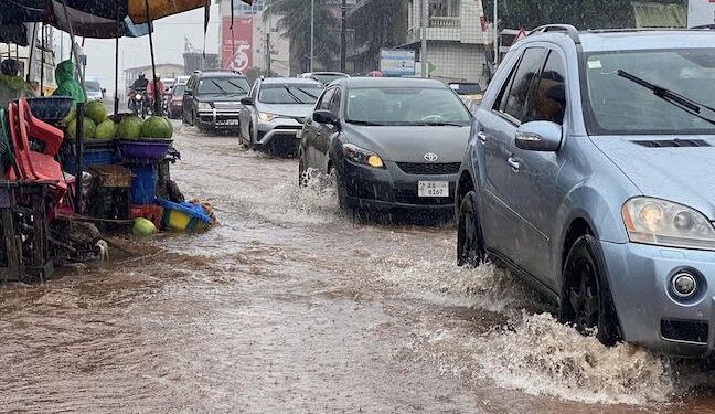 Fortes pluies à Conakry : plusieurs routes sous surveillance et des perturbations attendues