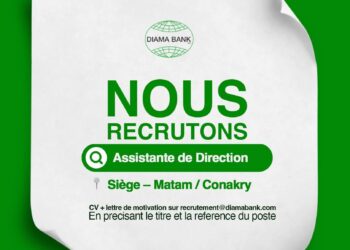 Offre d’emploi : DIAMA BANK SA, recrute une Assistante de Direction