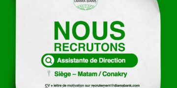 Offre d’emploi : DIAMA BANK SA, recrute une Assistante de Direction
