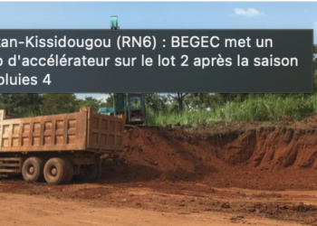 Kankan-Kissidougou : les travaux de la RN6 avancent sur le lot 2